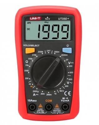 Uni-T Ut33D+ Avuç İçi Multimetre - 1