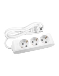 Viko 90113302 Grup Priz 3'lü 2 Metre Çocuk Korumalı Beyaz - VİKO