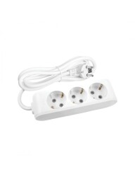 Viko 90113303 Grup Priz 3'lü 3 Metre Çocuk Korumalı Beyaz - VİKO