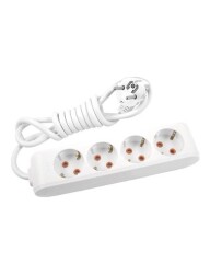 Viko 90113402 Grup Priz 4'lü 2 Metre Çocuk Korumalı Beyaz - VİKO