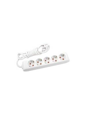 Viko 90113503 Grup Priz 5'li 3 Metre Çocuk Korumalı Beyaz - 1