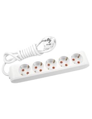 Viko 90113505 Grup Priz 5'li 5 Metre Çocuk Korumalı Beyaz - 1